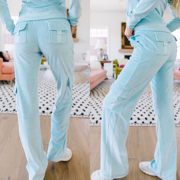 BCBG Keeping Pace Track Suit in Tiffany Blue - Picture 6 of 8